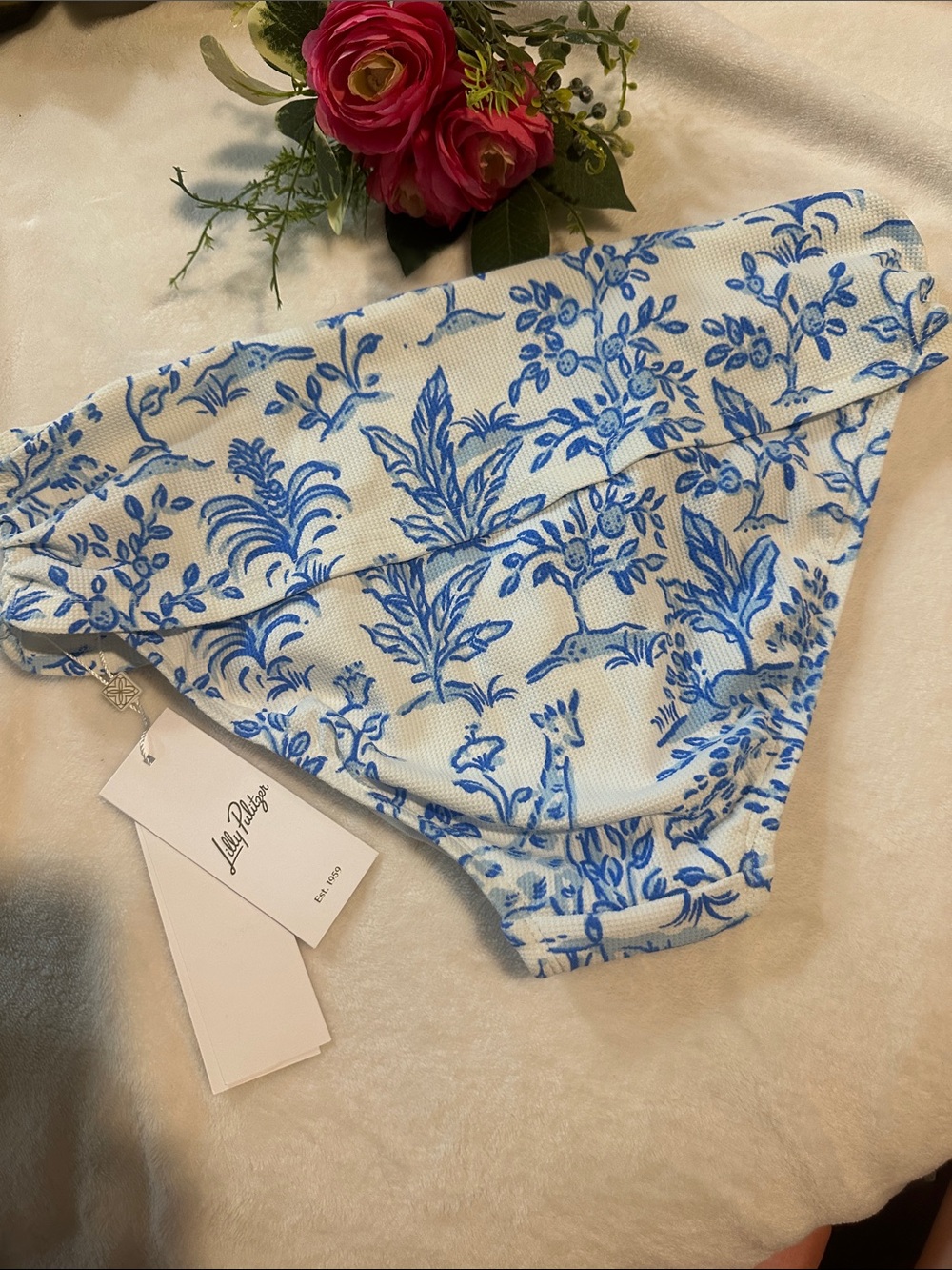 NWT Lilly Pulitzer LAGOON SARONG HIPSTER BOTTOM - Picture 7 of 7